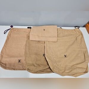 Louis Vuitton Bundle Of 4 Dust Bags- 2 Sizes